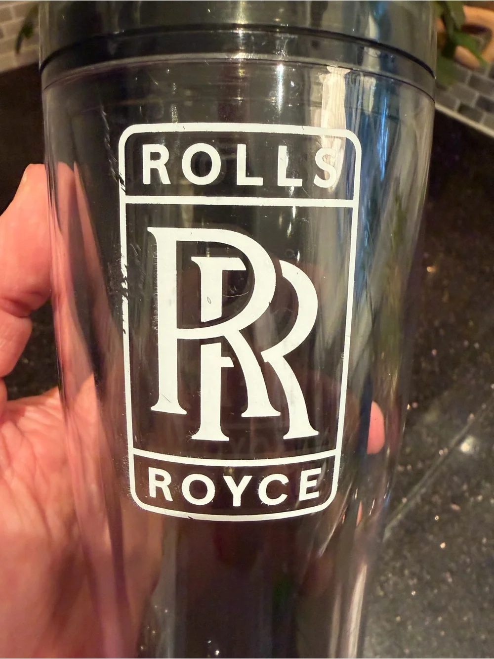 Rolls Royce Plastic Tumbler Clear